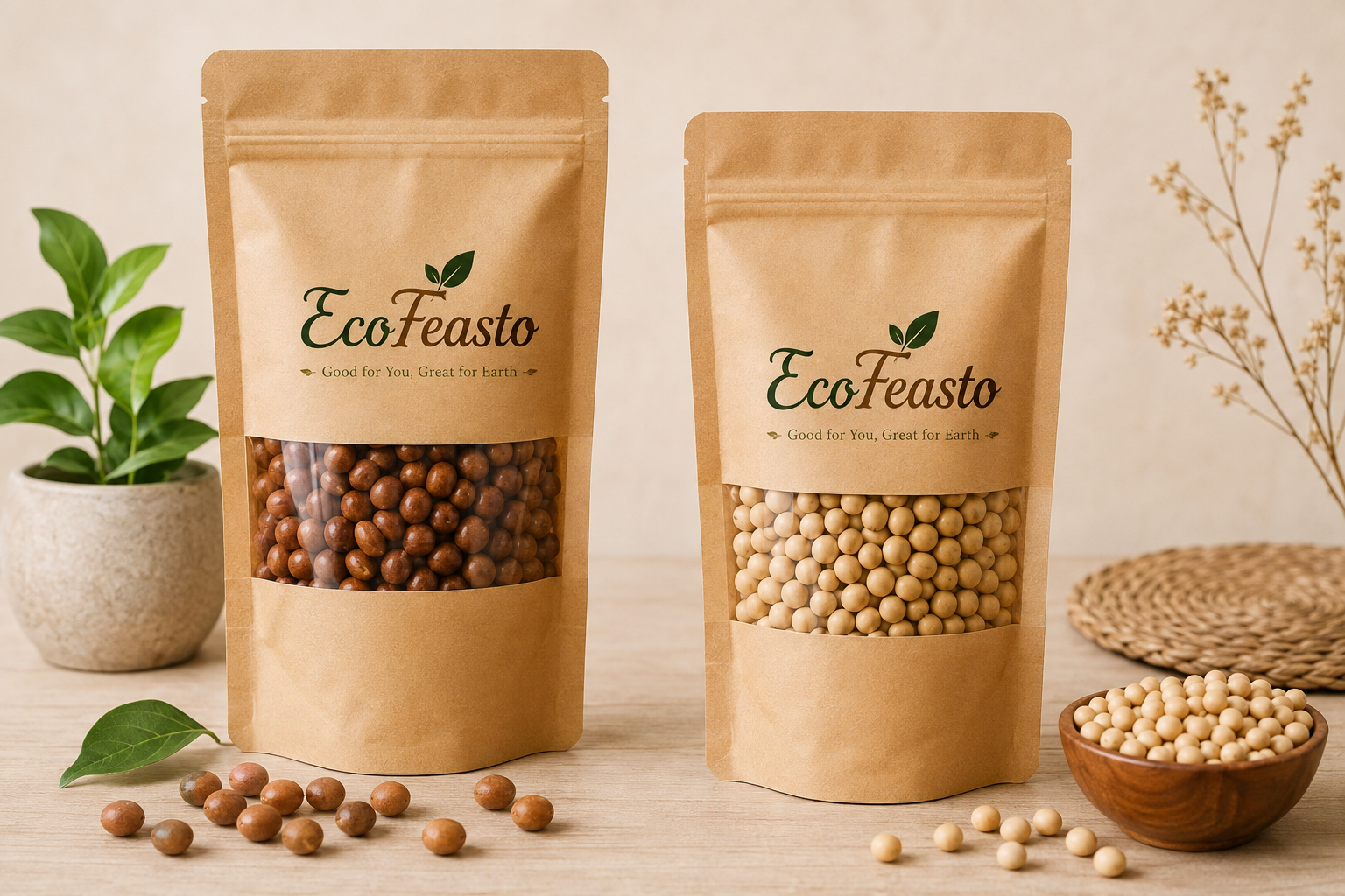 Kraft paper pouches
